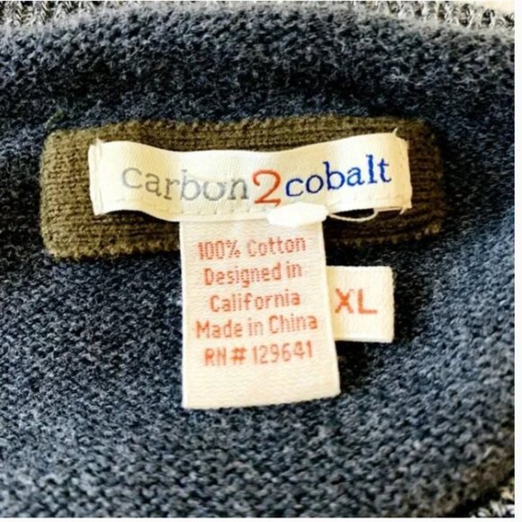 Carbon 2 Cobalt Men's Cotton Sweater EUC. - Picture 5 of 6